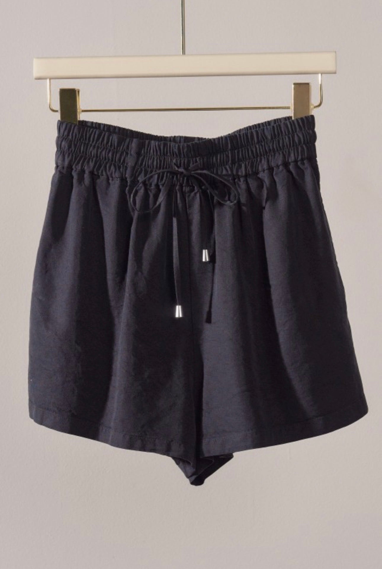 Sun Washed Chambray Shorts in Black