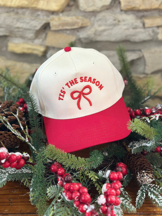 Tis' The Season Cap in Red