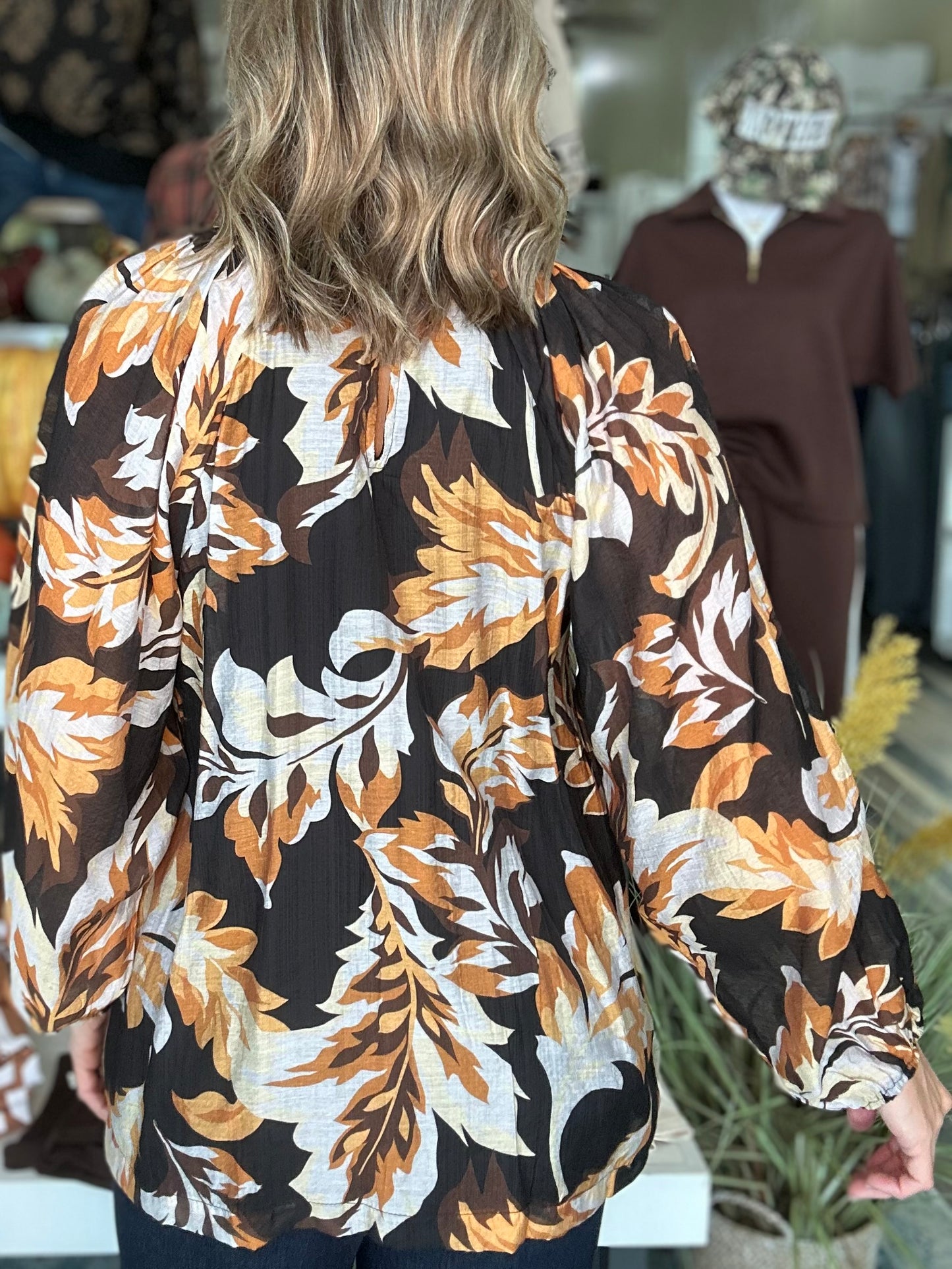 NEW! Autumn's Classy Colors Top in Black