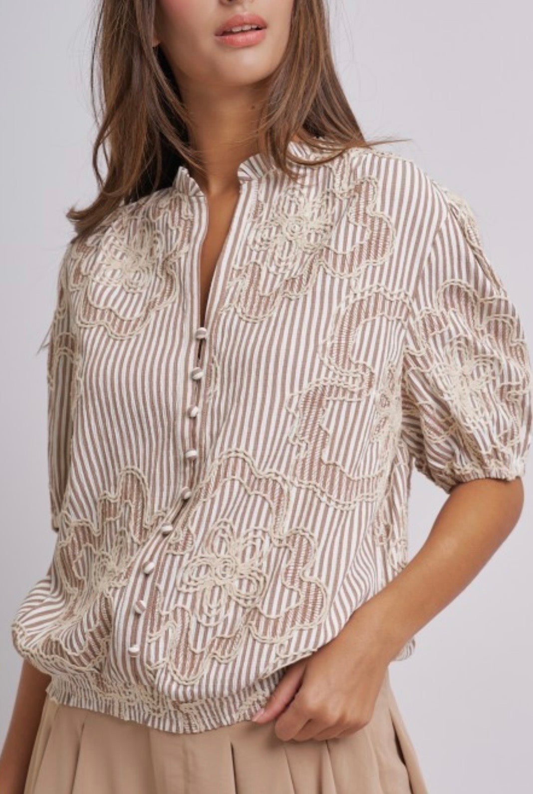 Vintage Grace Embroidered Top