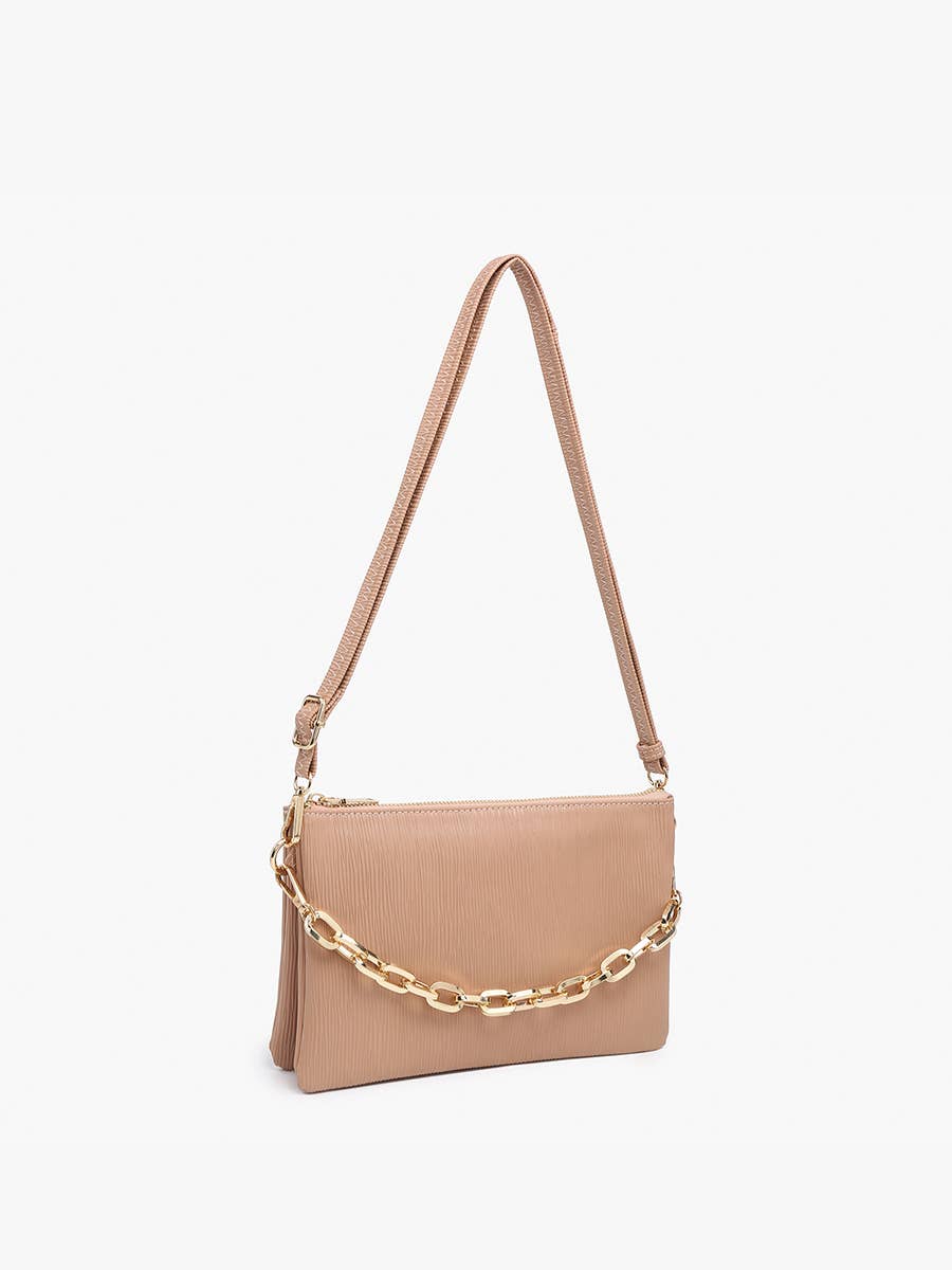 Izzy Textured Crossbody in Black