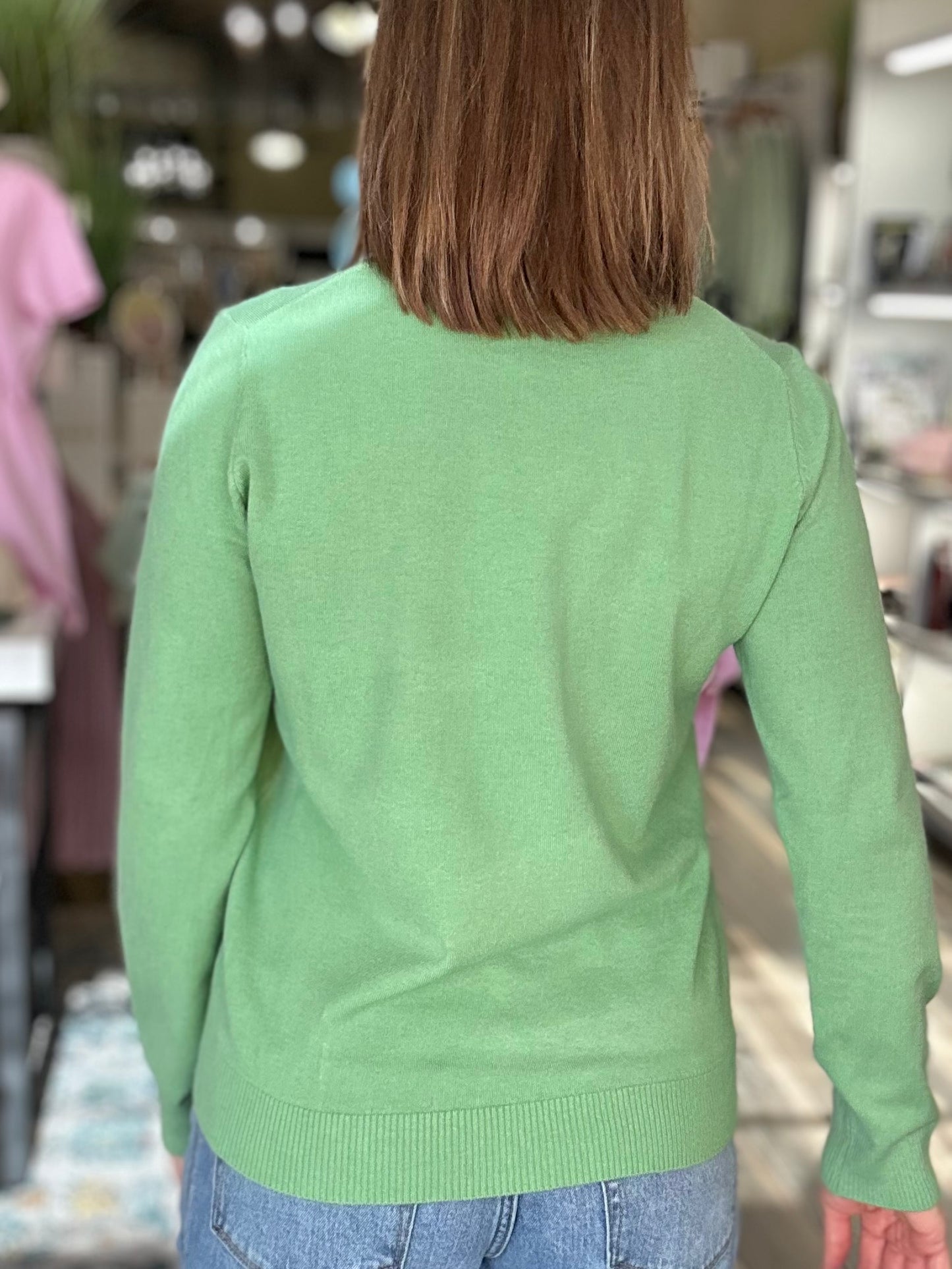 Everyday Soft Pullover Top in Green
