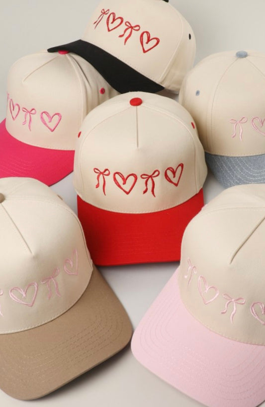 Sweet Hearts and Bows Trucker Cap