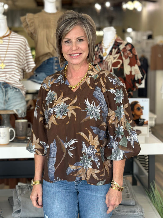 NEW! Nature's Floral Top