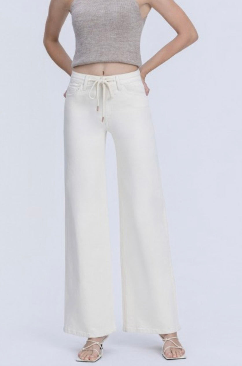 Olivia Natural Drawstring Jean by Vervet