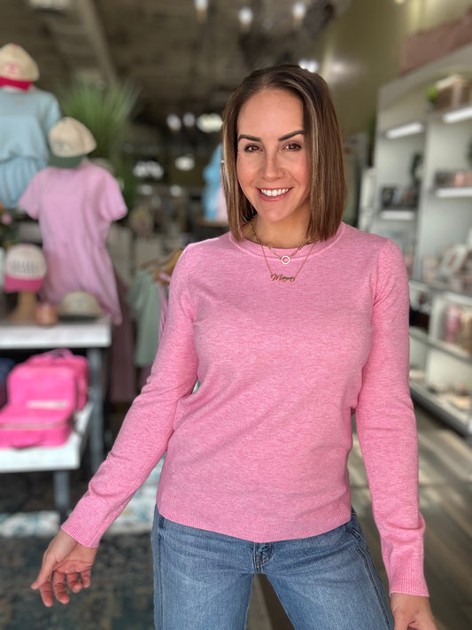 Everyday Soft Pullover Top in Pink