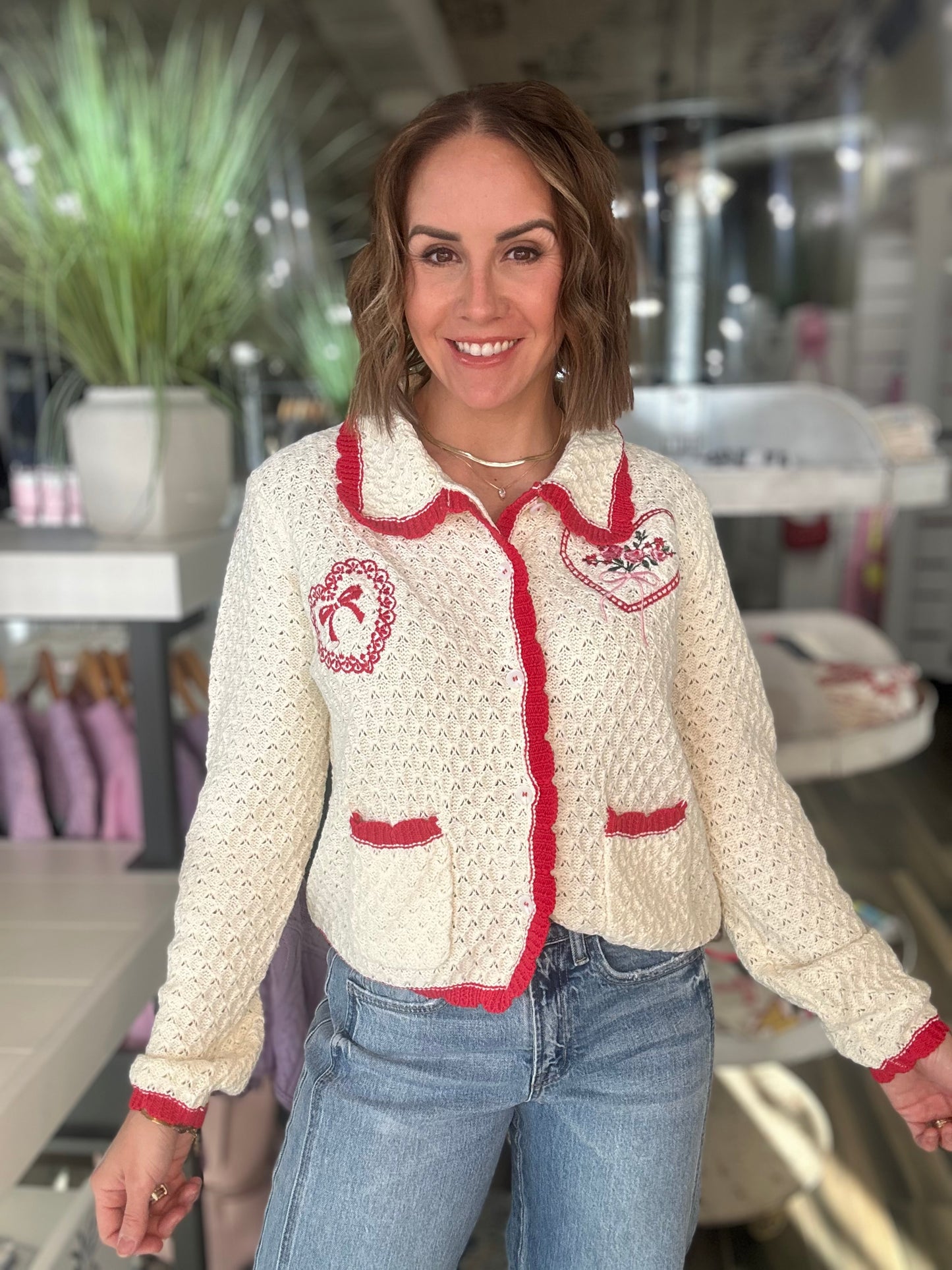 Lots of Love Crochet Cardigan Top