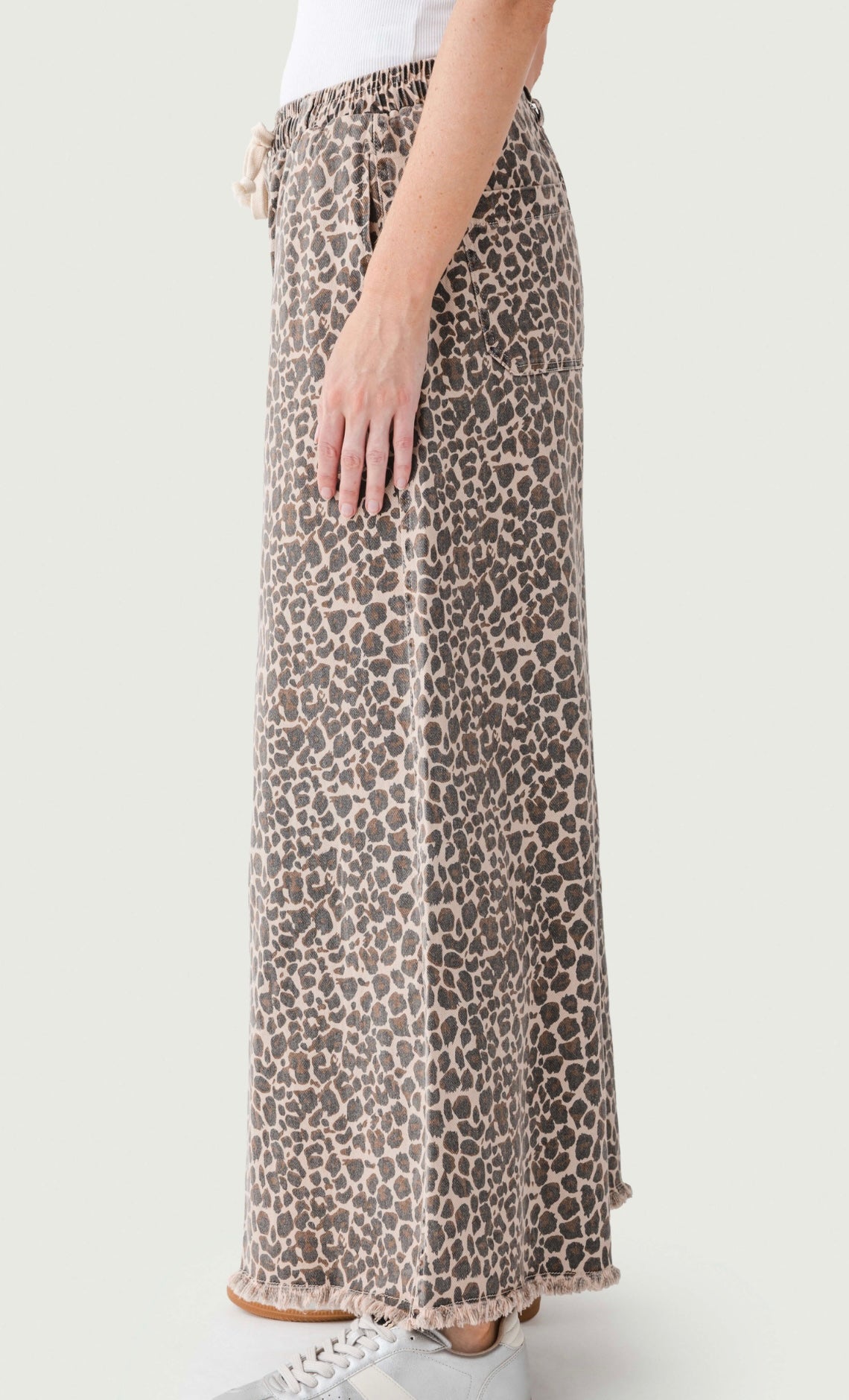 Vintage Havana Drawstring Pant in Leopard