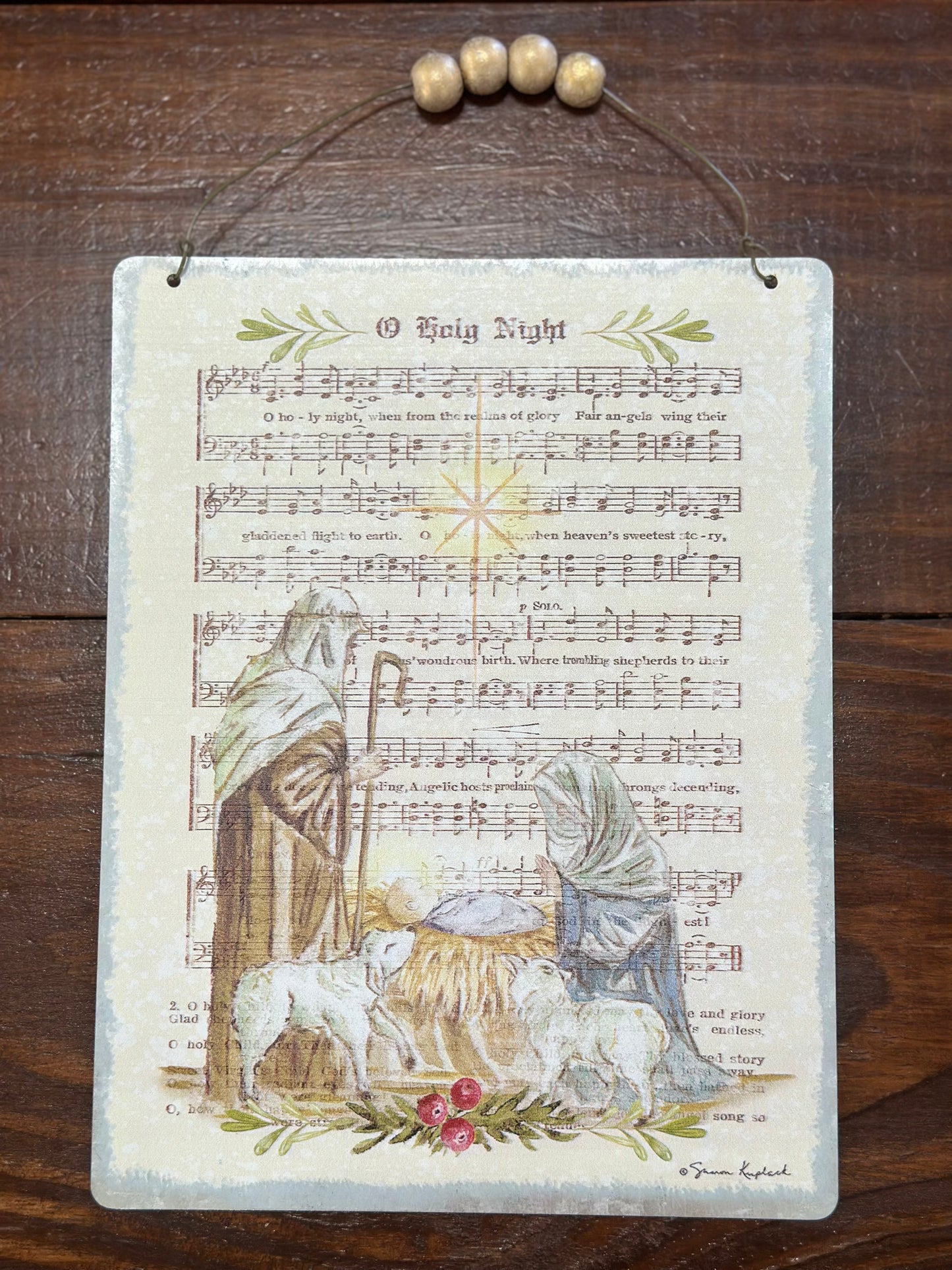 Joyful Melodies Tin Ornament