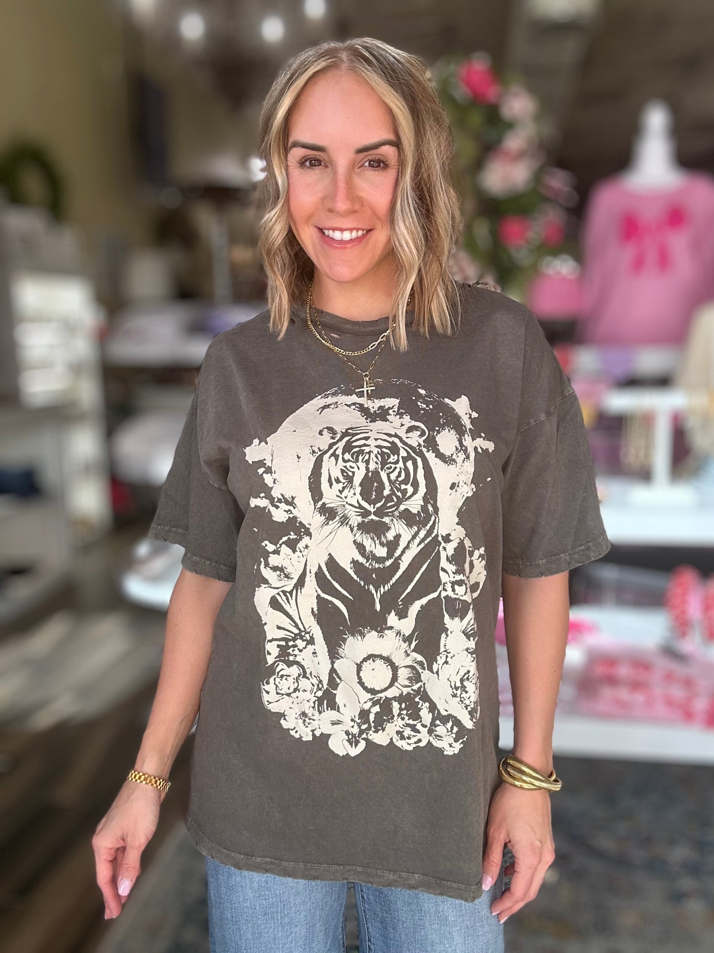 NEW! Fiercely Feminine Tiger Tee