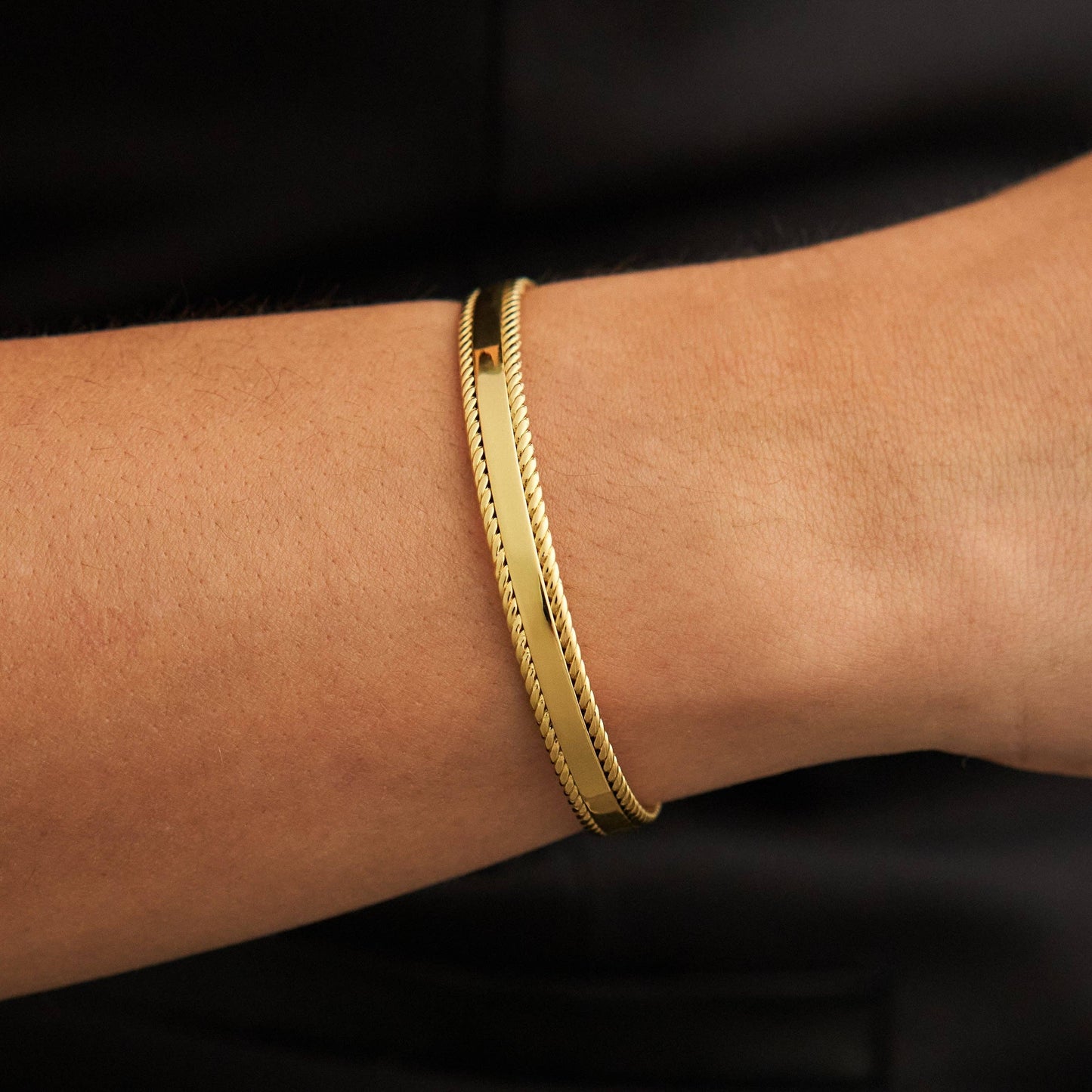 Grenda Grands 18K Gold Warrior Bangle