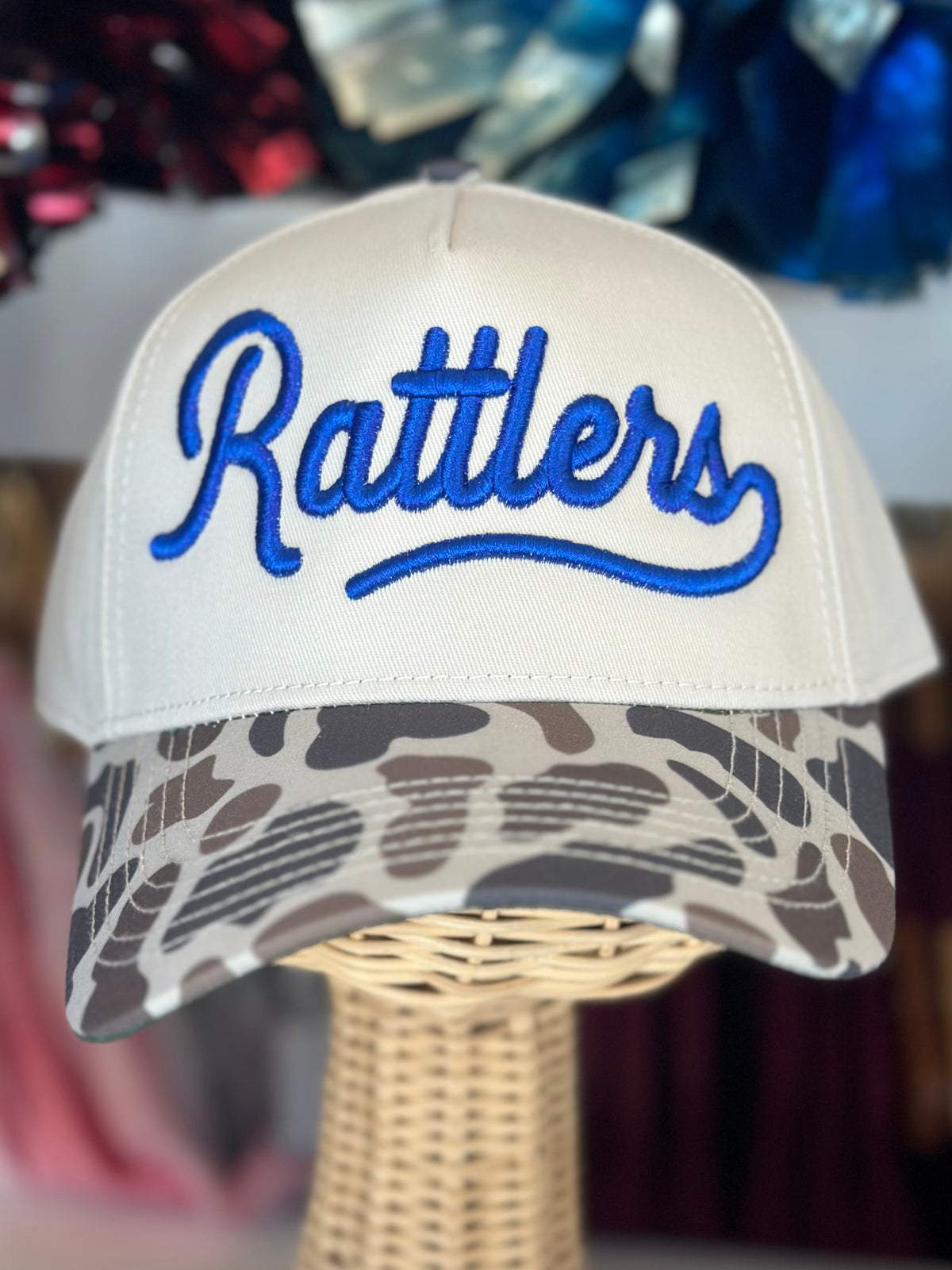 Rattlers Puff Embroidered Camo Cap