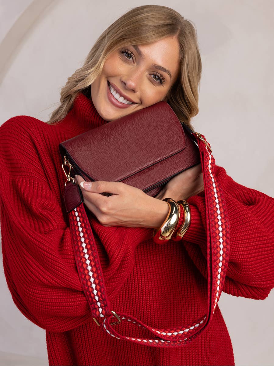 Noah Crossbody in Wine
