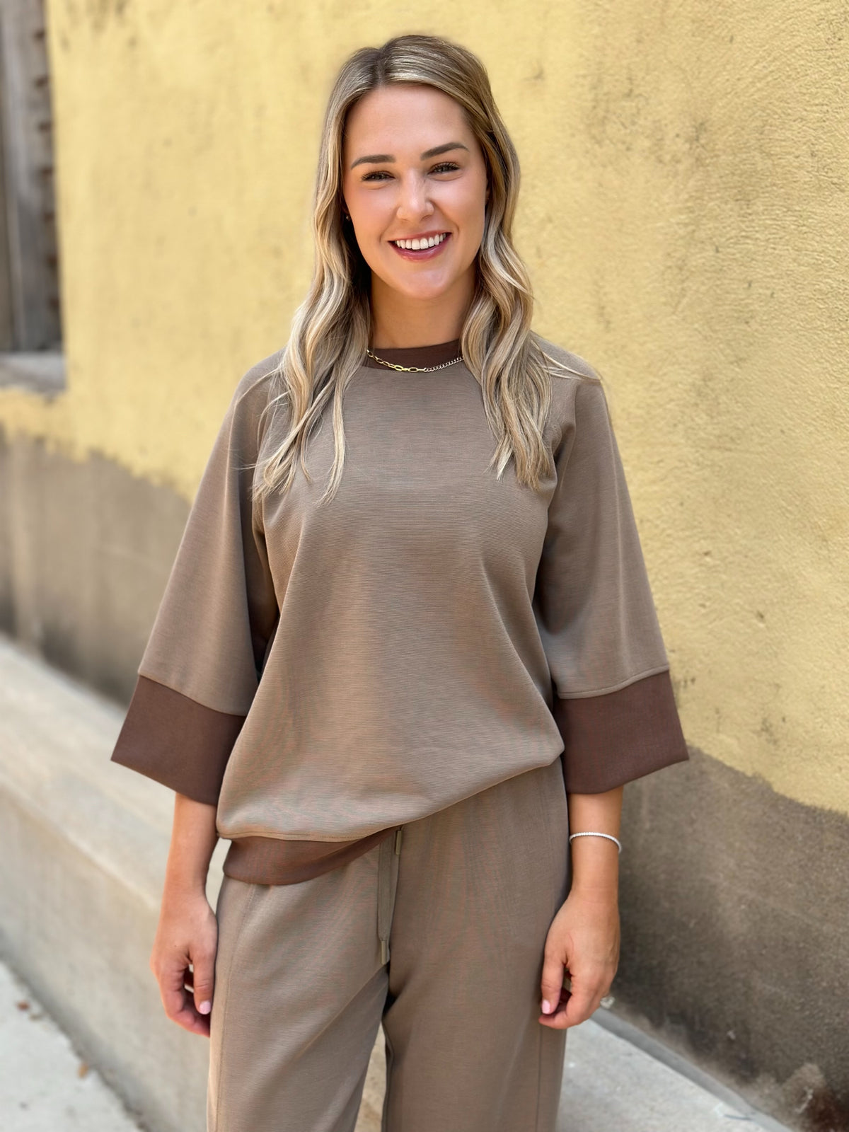 Easy Going Pant Set in Mocha
