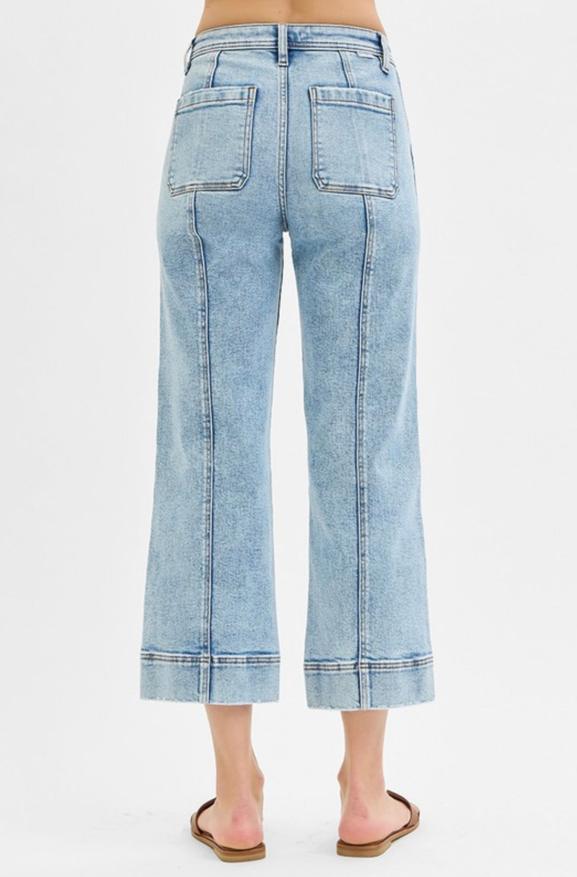 Debra Front Seam Crop Jean by Risen