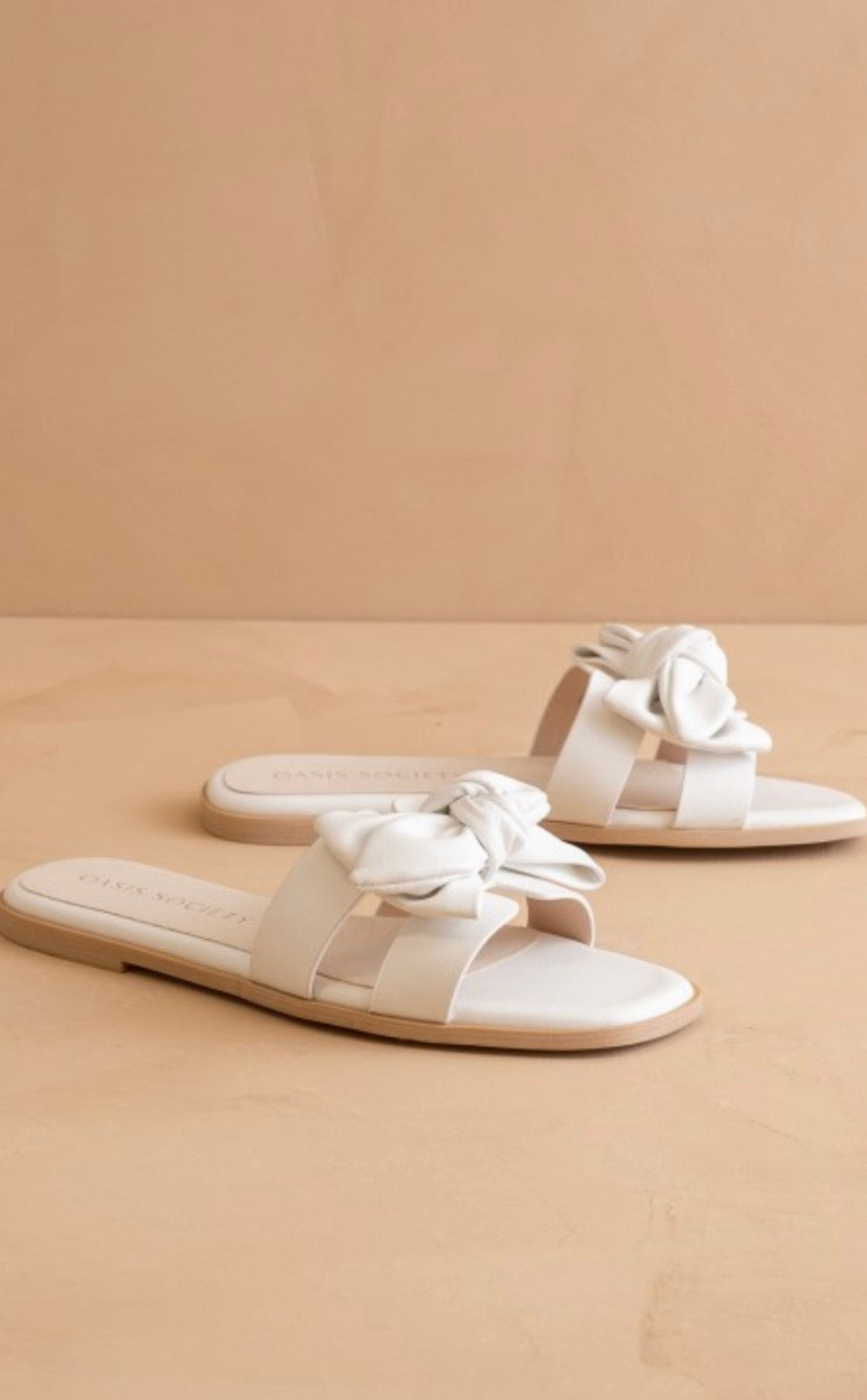 Ginny White Slip-On Sandal
