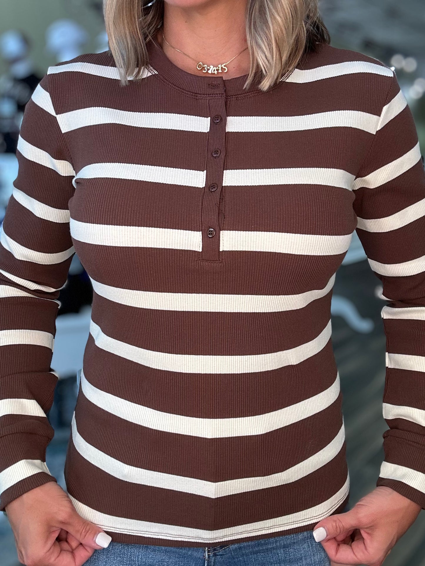 Chocolate Dream Ribbed Top