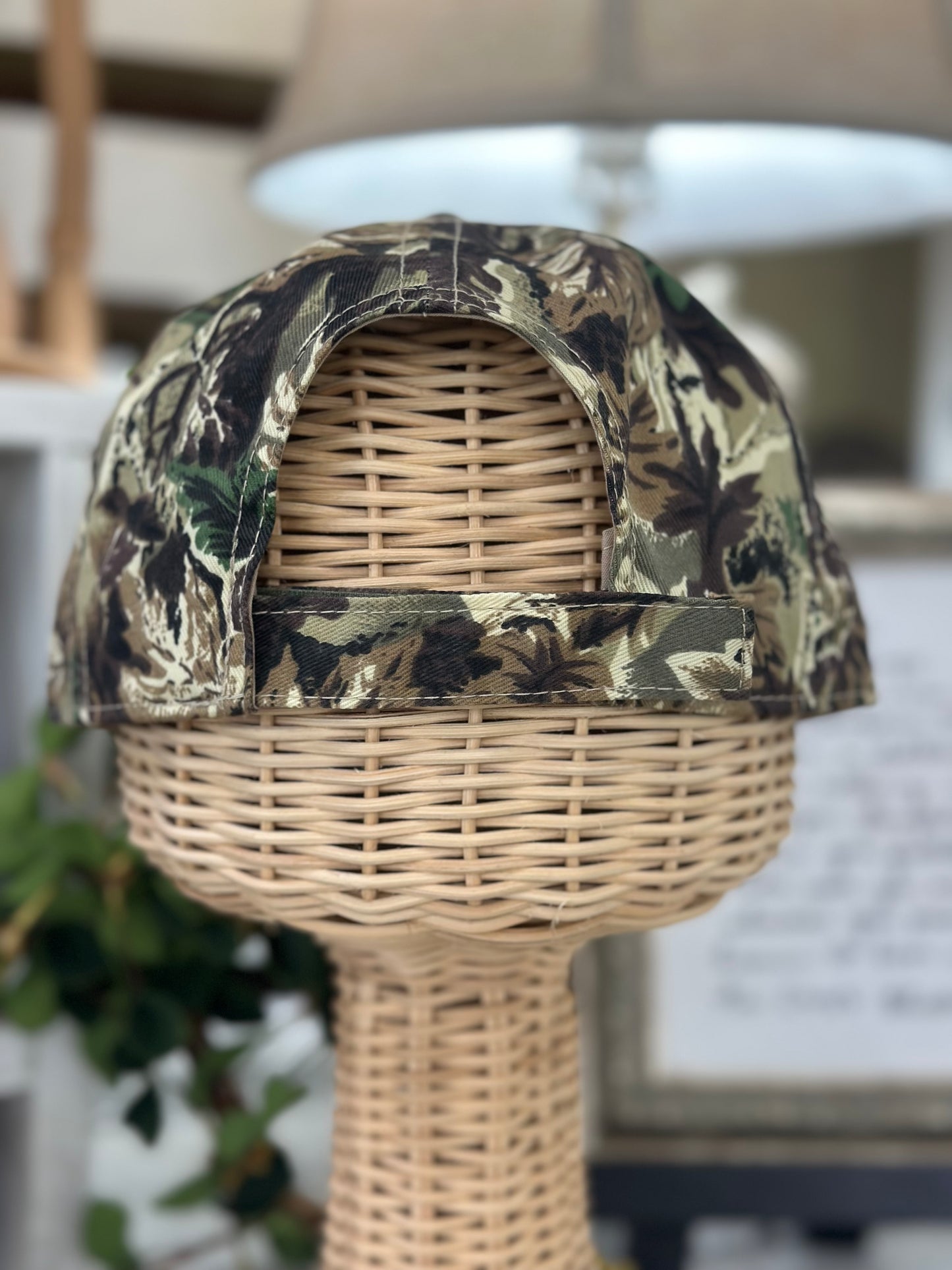 Camo Mother Puff Embroidered Cap