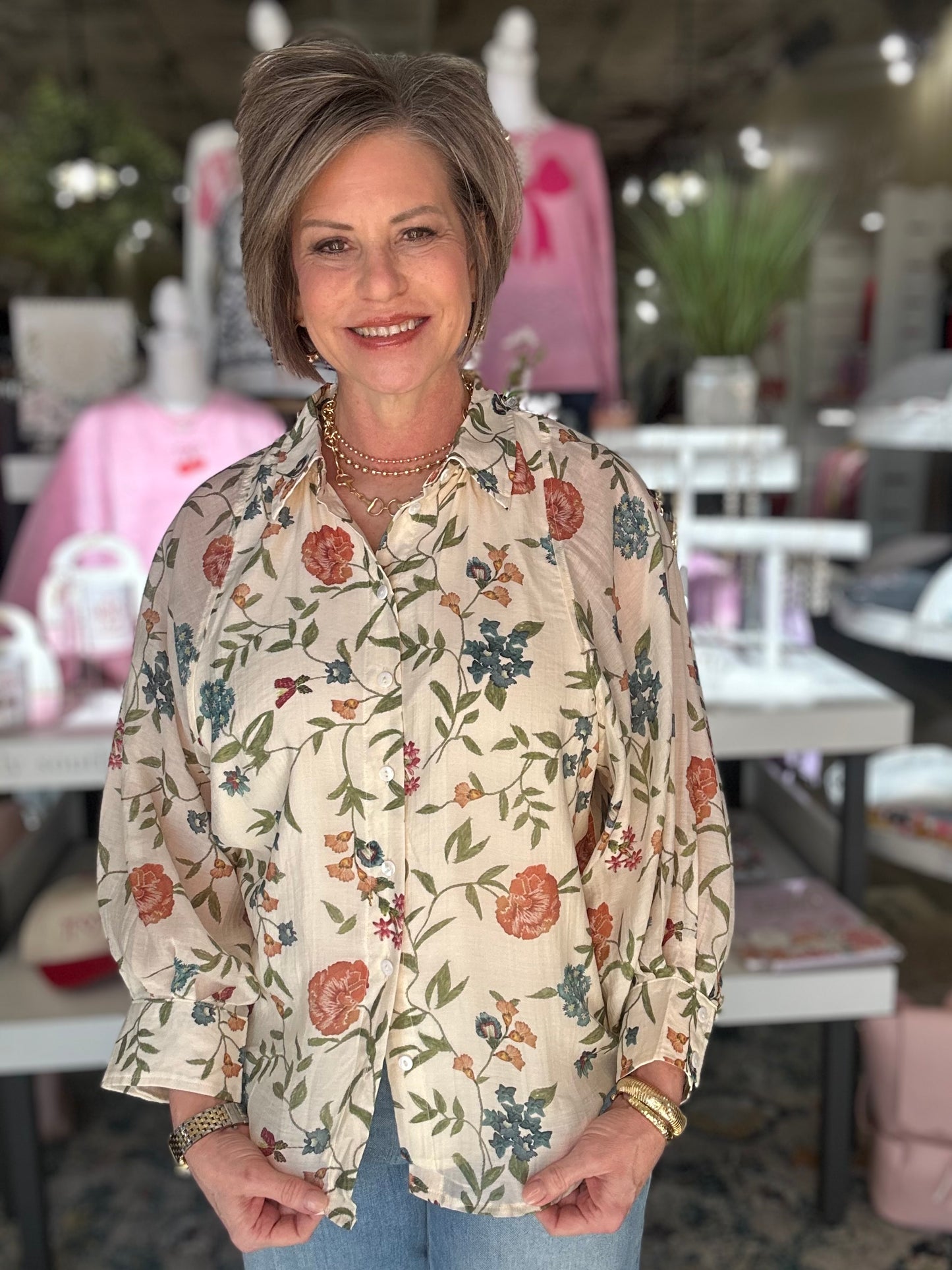 Park Avenue Floral Top