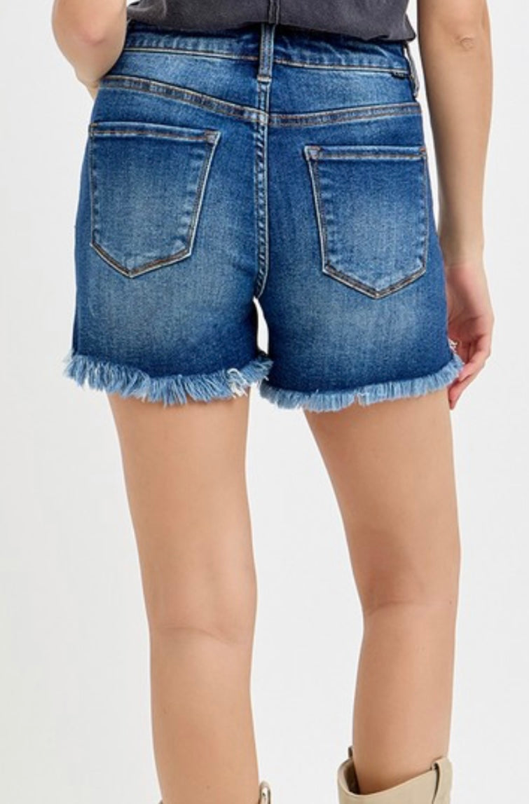 Austin Dark Denim Shorts by Risen
