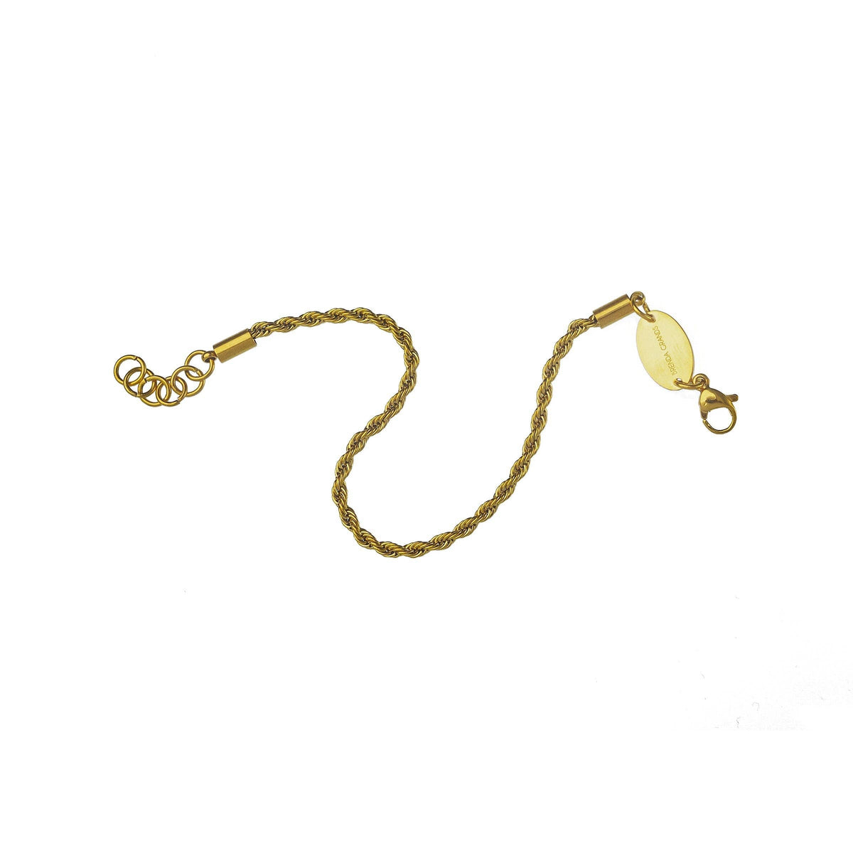 Brenda Grands Waterproof Gold Rope Chain Bracelet