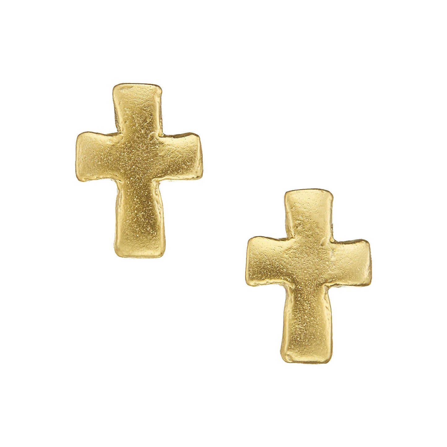 Susan Shaw Small Cross Stud Earrings