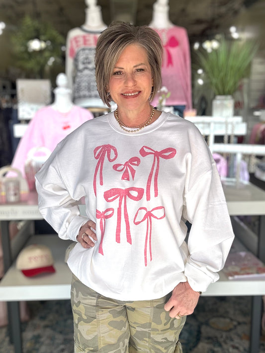 Pretty in Pink Bows Sweatshirt