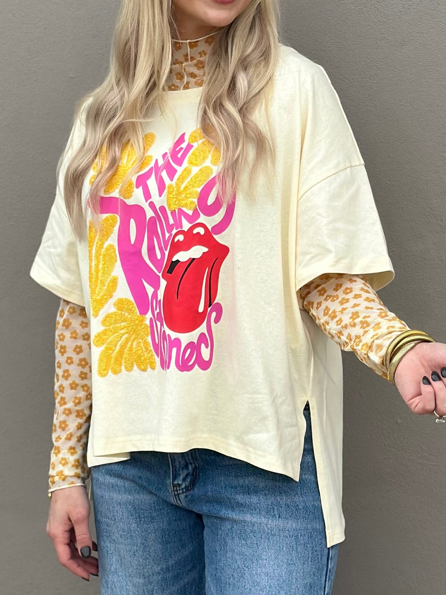 NEW! Rolling Stones Sequin Tee