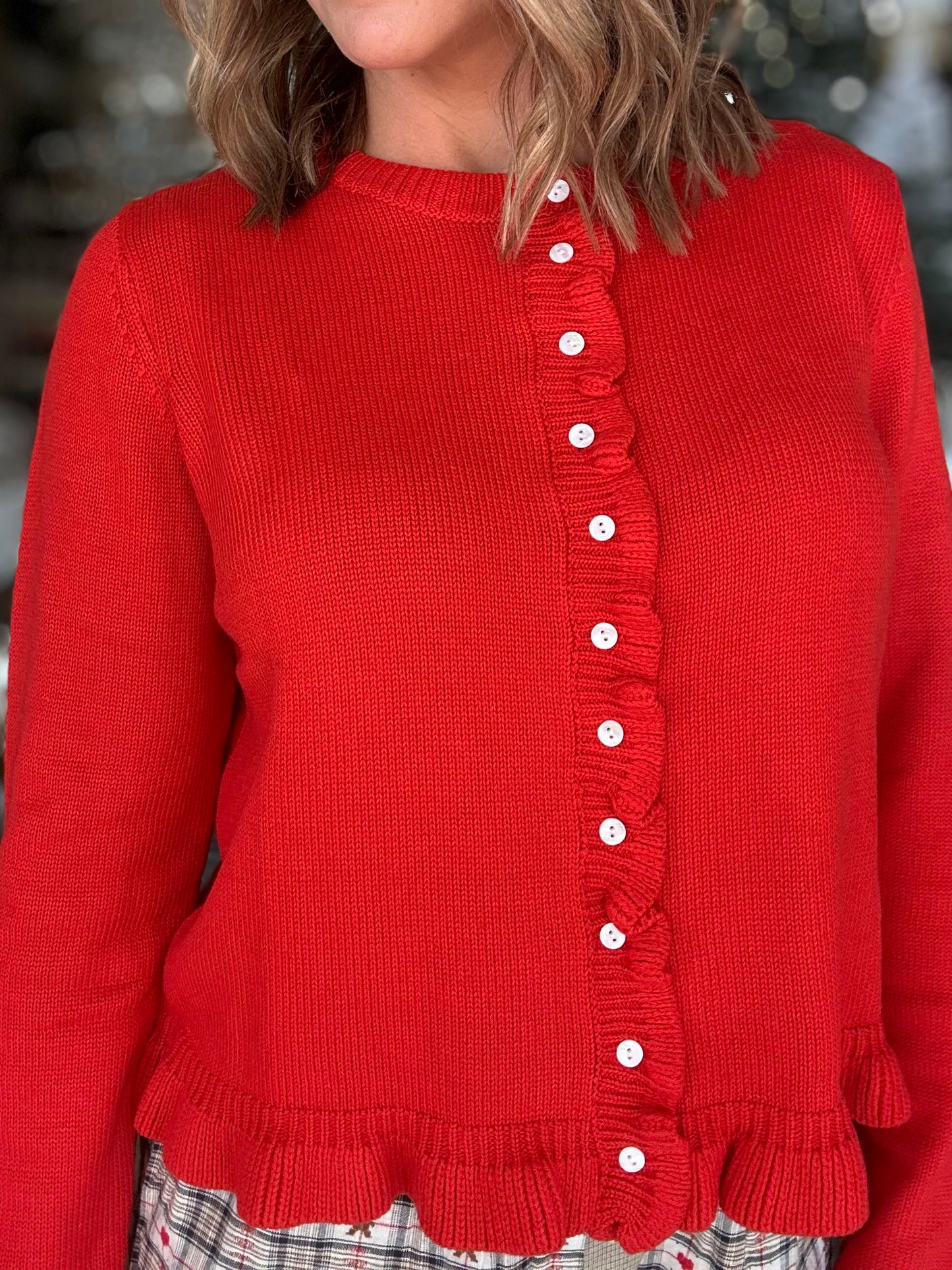 NEW! Holiday Delight Cardigan Style Top