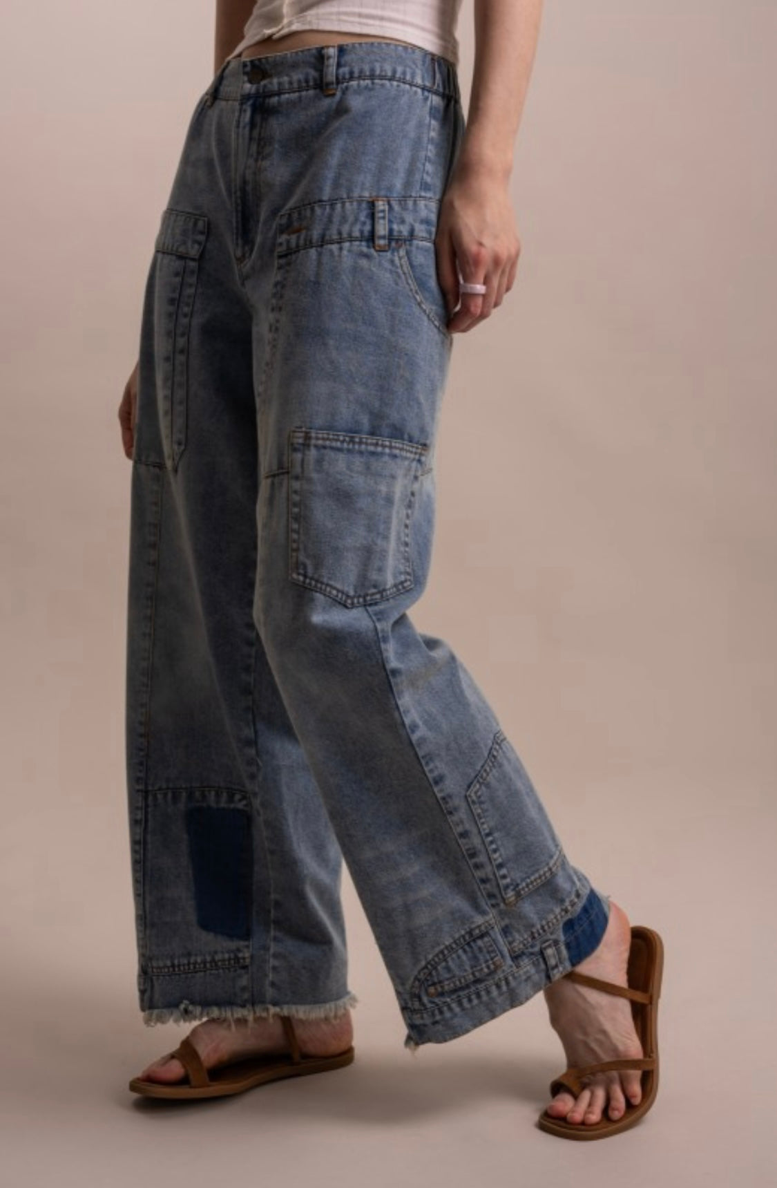 Upcycled Inspired Denim Pants
