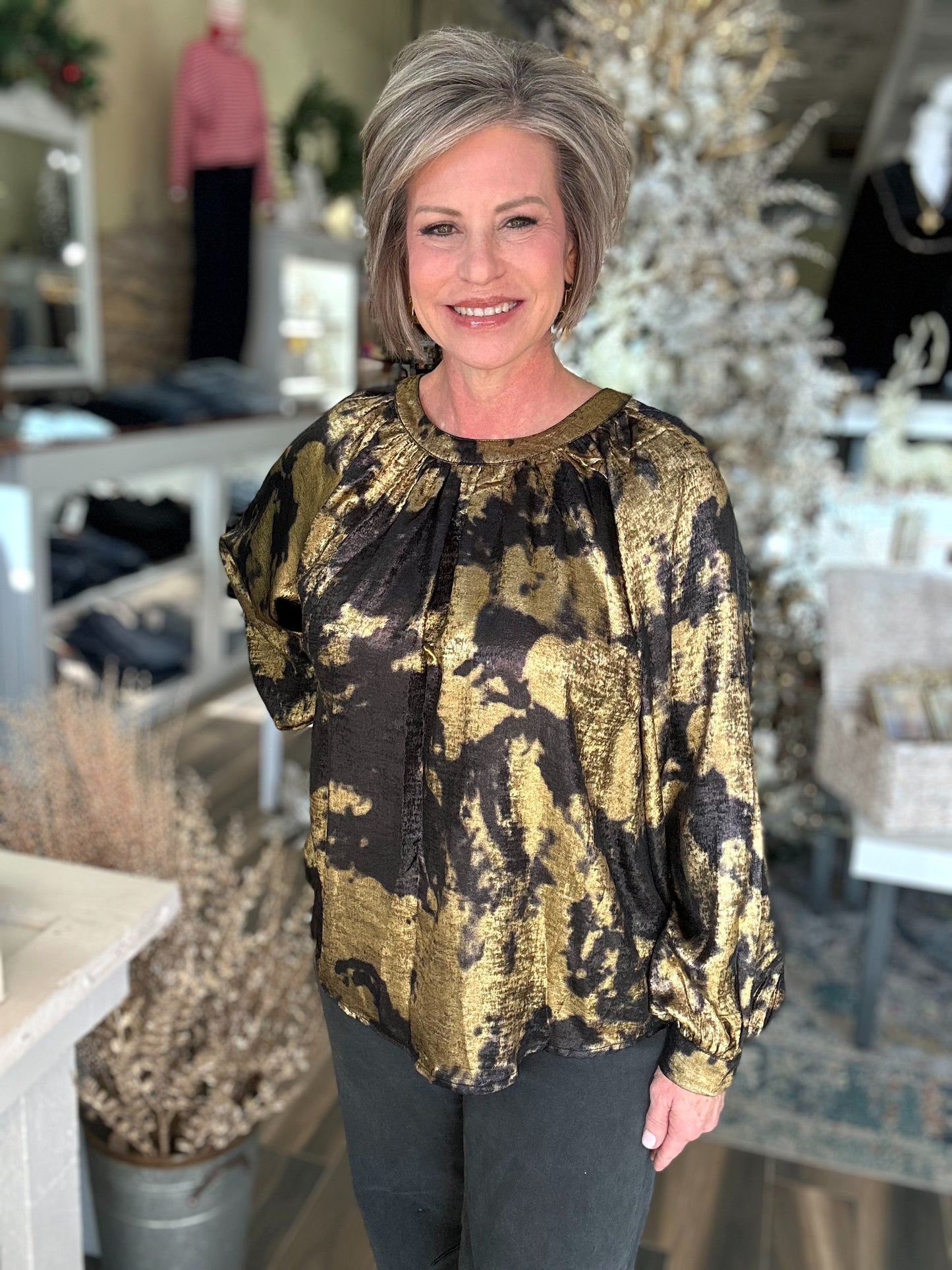 NEW! Metallic Madness Top