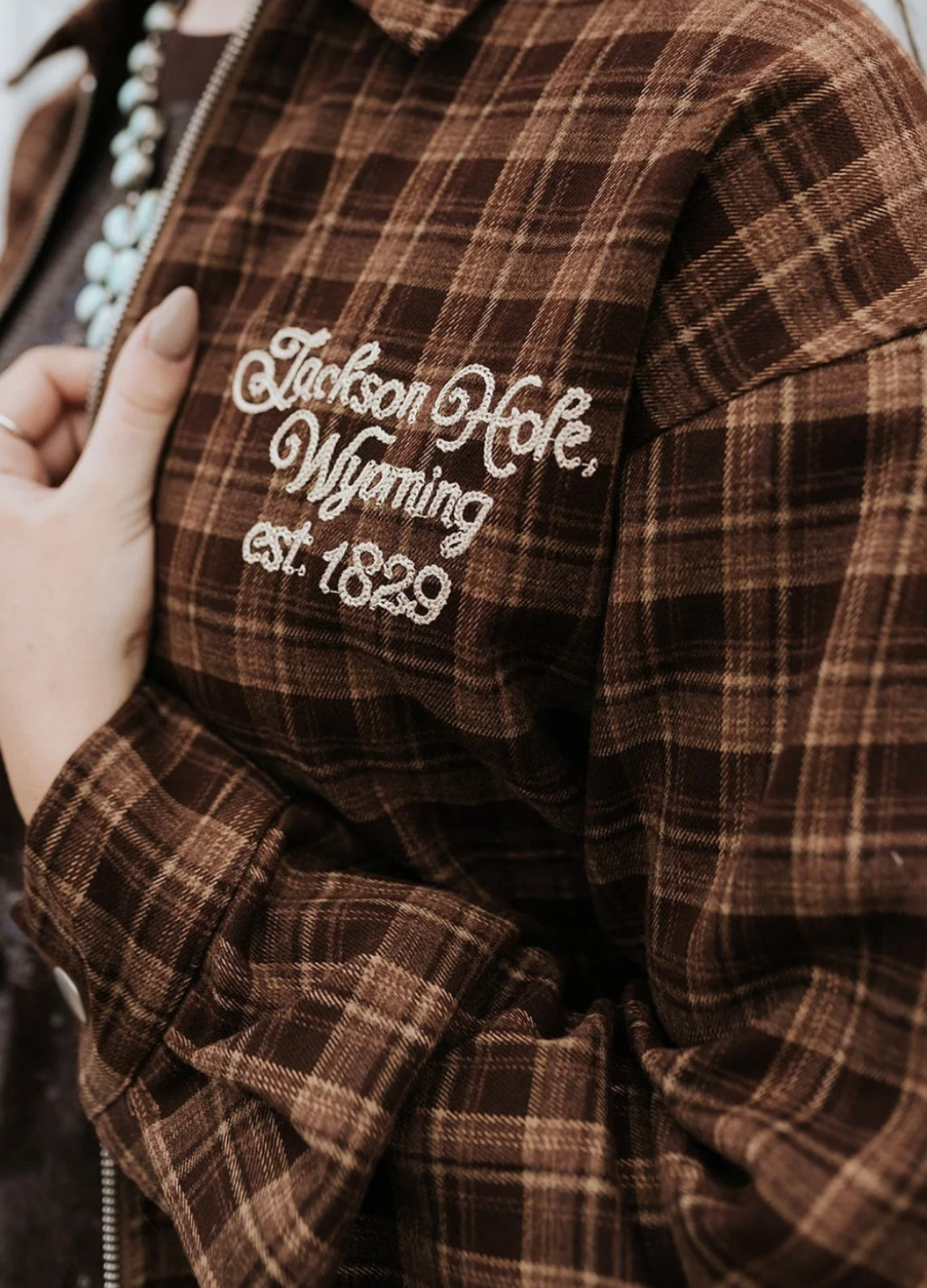 Howdy! Not My First Rodeo Plaid Jacket