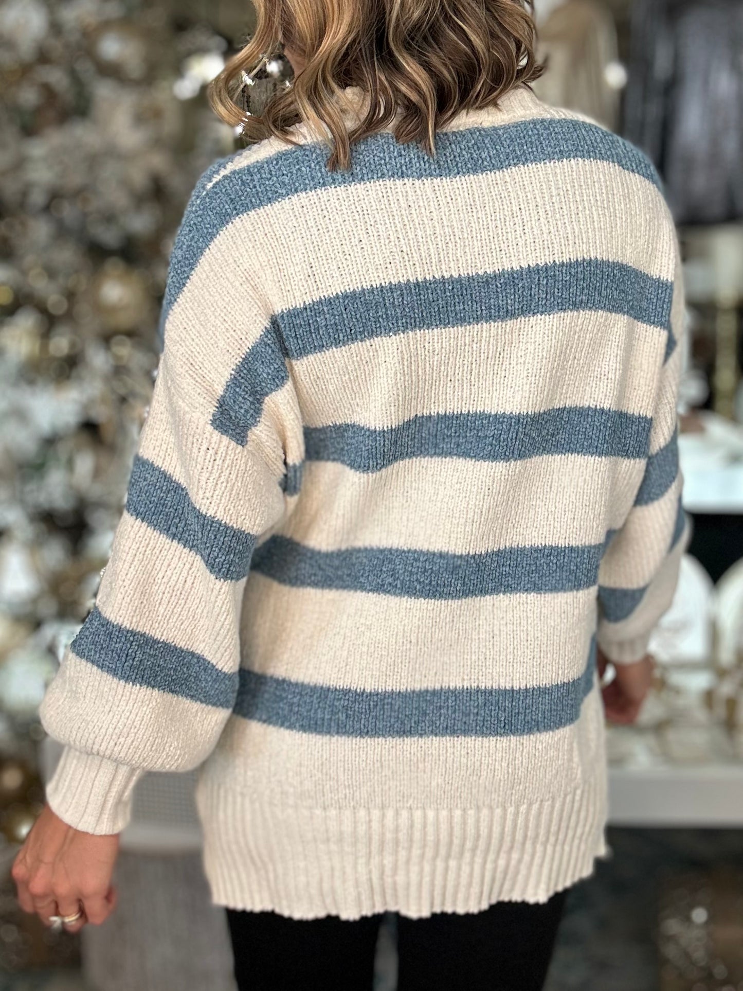 New! Sandy Ocean Sweater in blue