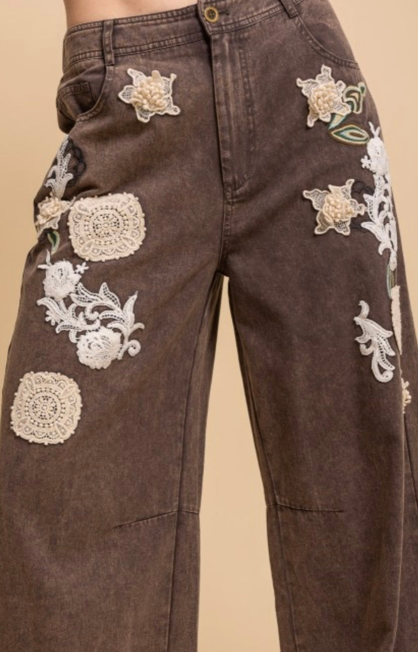 Valerie Vintage Crochet Pants