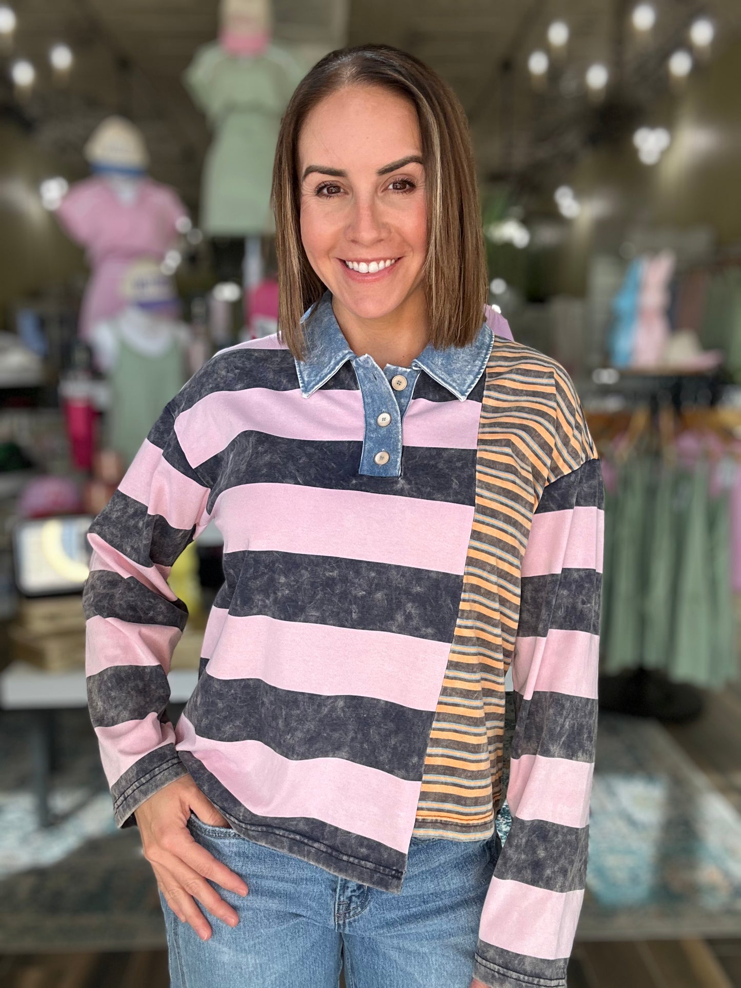 Mix It up Striped Top