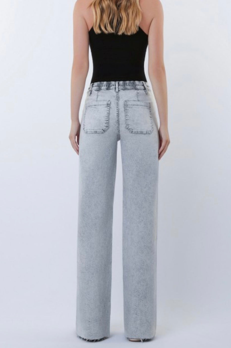 Innovation Light Wash Drawstring Jean by Flying Monkey
