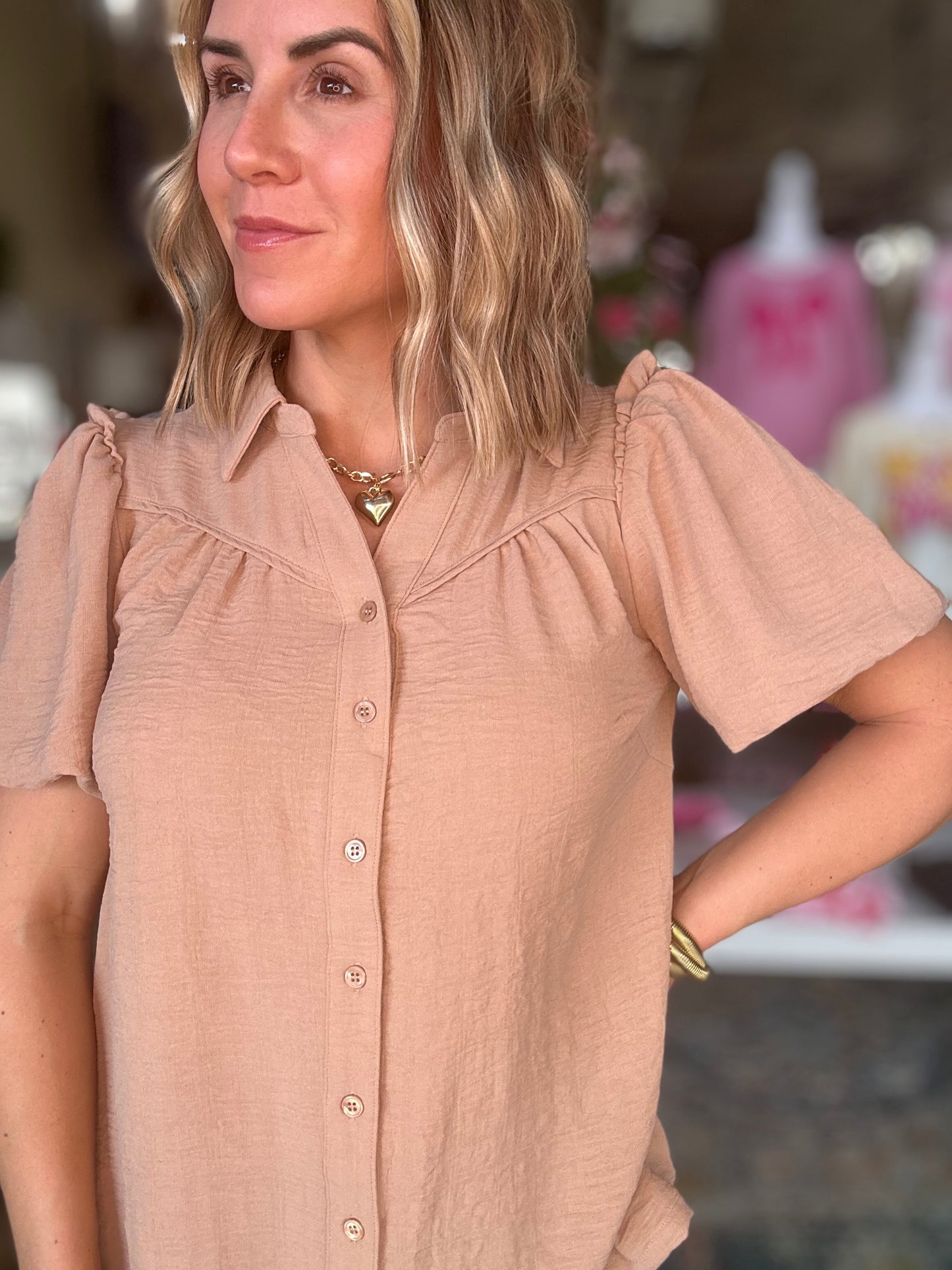 Effortless Style Top in Taupe