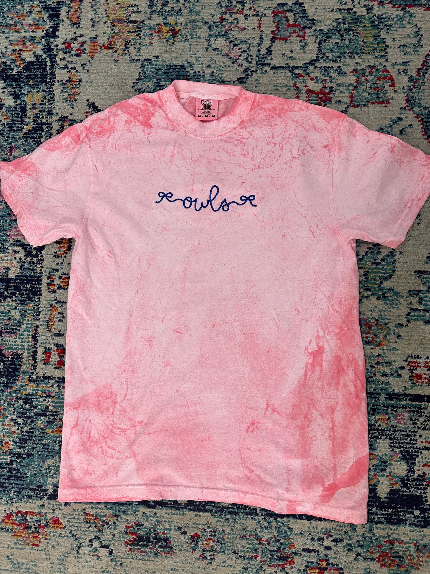 OWLS Bow Detail Tee in Pink