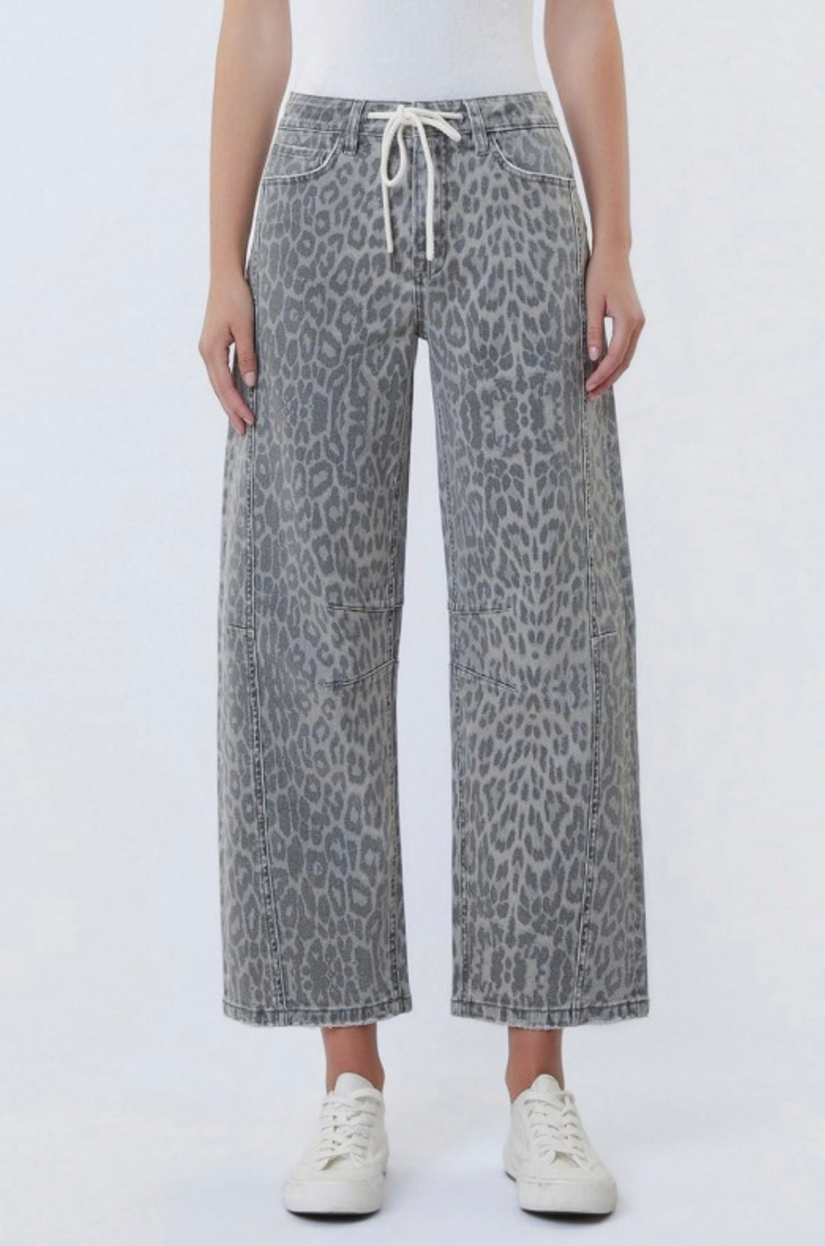 Kate Leopard Barrel Jean by Vervet