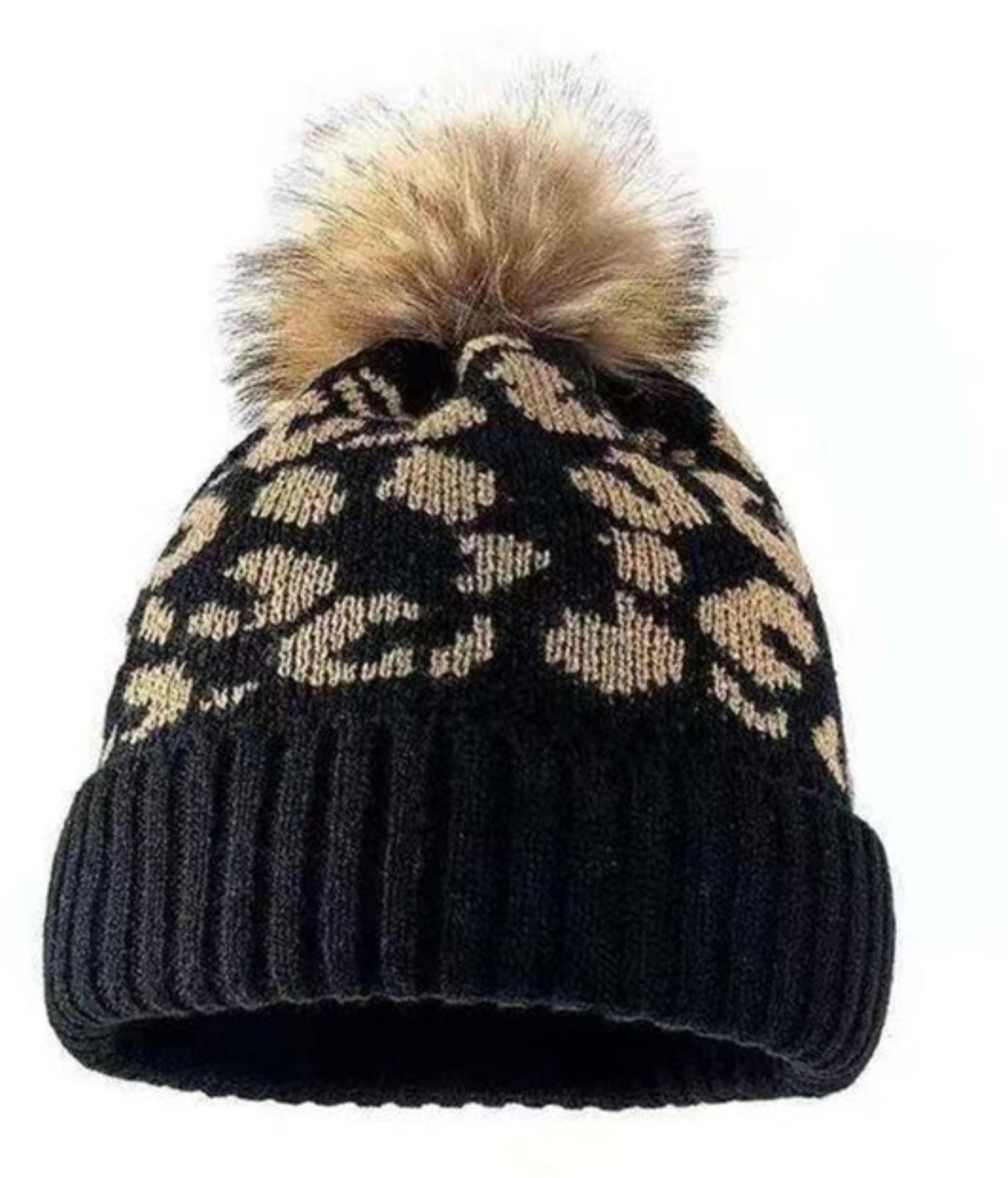 Cozy Composure Leopard Beanie