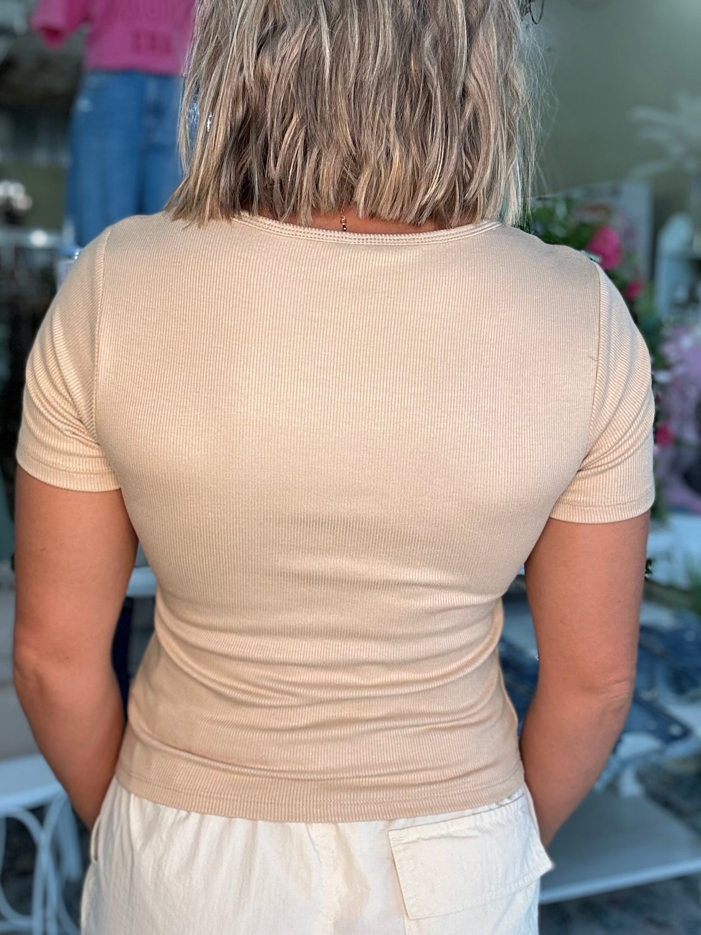 Fancy Free Ribbed Top