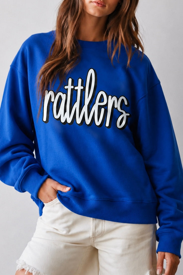 RATTLERS Pullover Sweatshirt on Royal