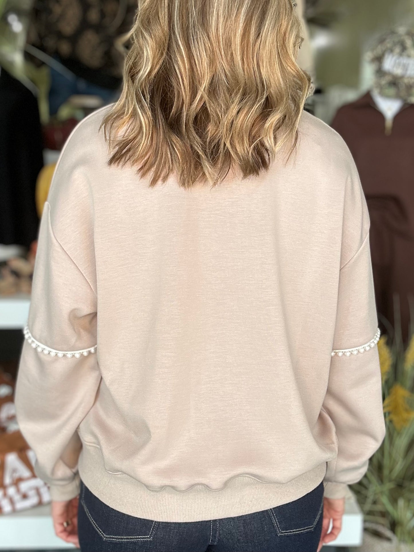 NEW! Pretty With Pearls Pullover Top