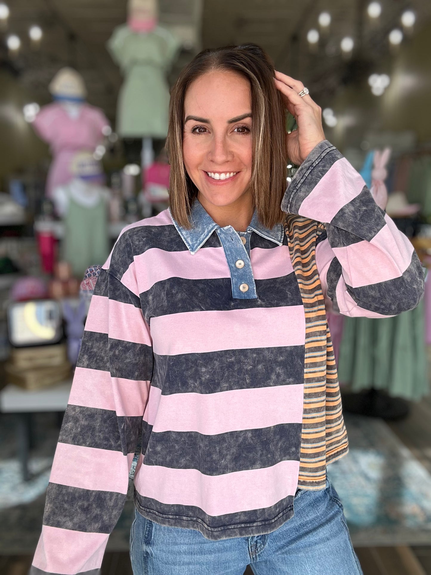 Mix It up Striped Top