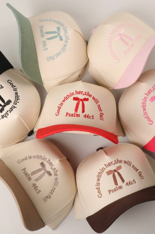 Psalm 46:5 Ribbon Trucker Cap