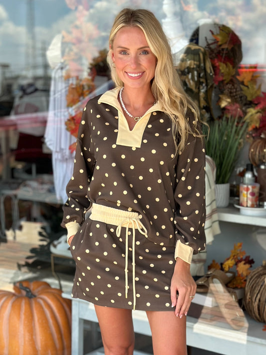 Simple Comfort Polka Dot Skort Set