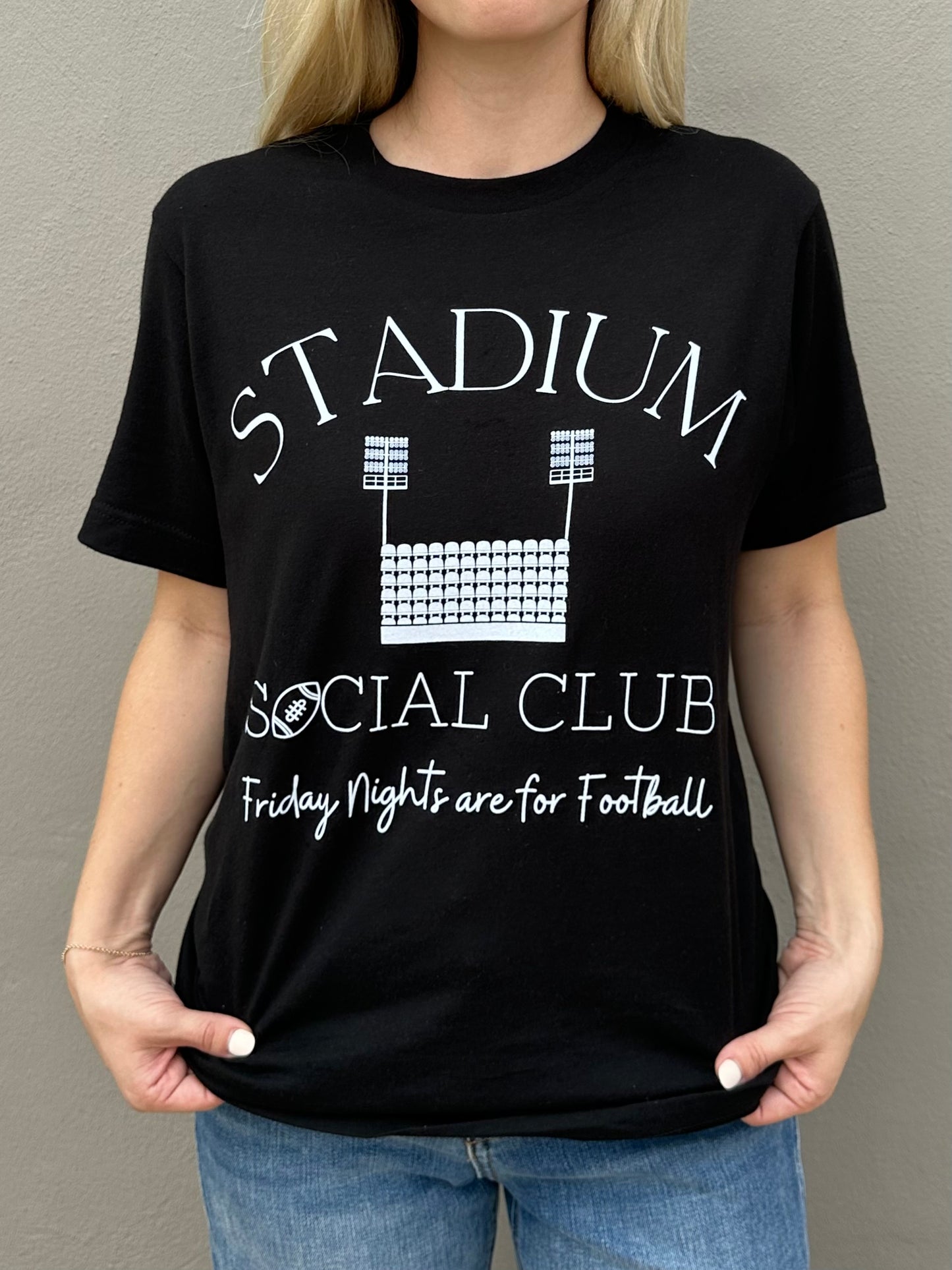 Stadium Social Club Game Tee in Black Extended