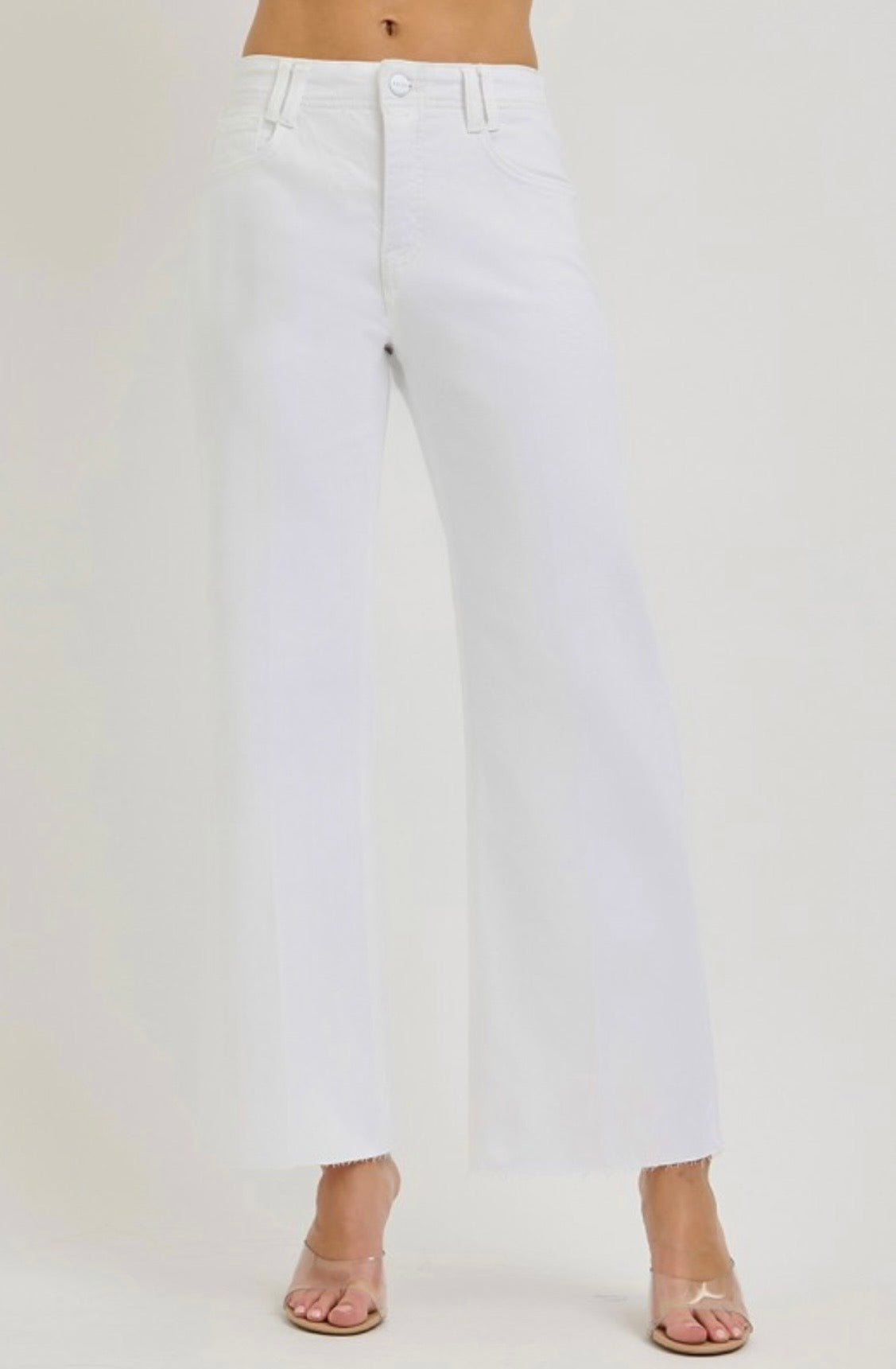 Korie White Ankle Pants by Risen