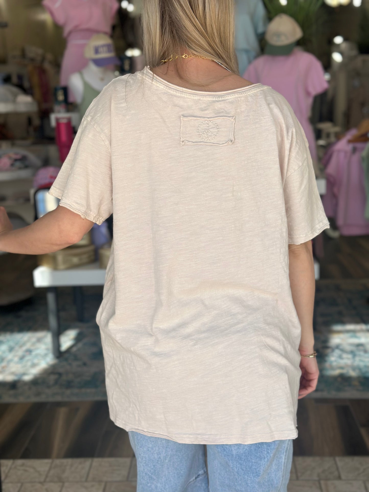 Indian Print Loose Fit Tee