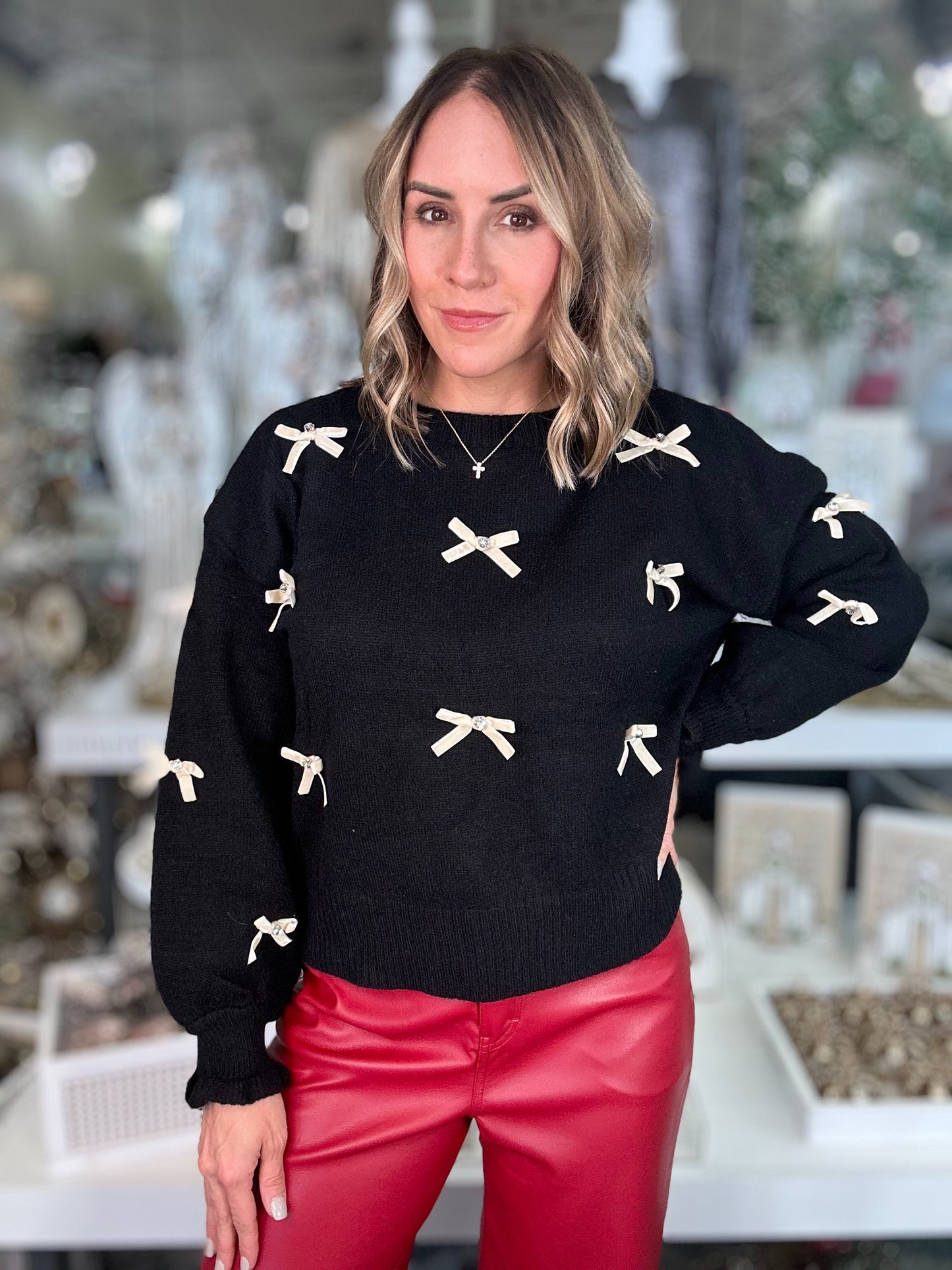 Sleigh All Day Leather Pants in red